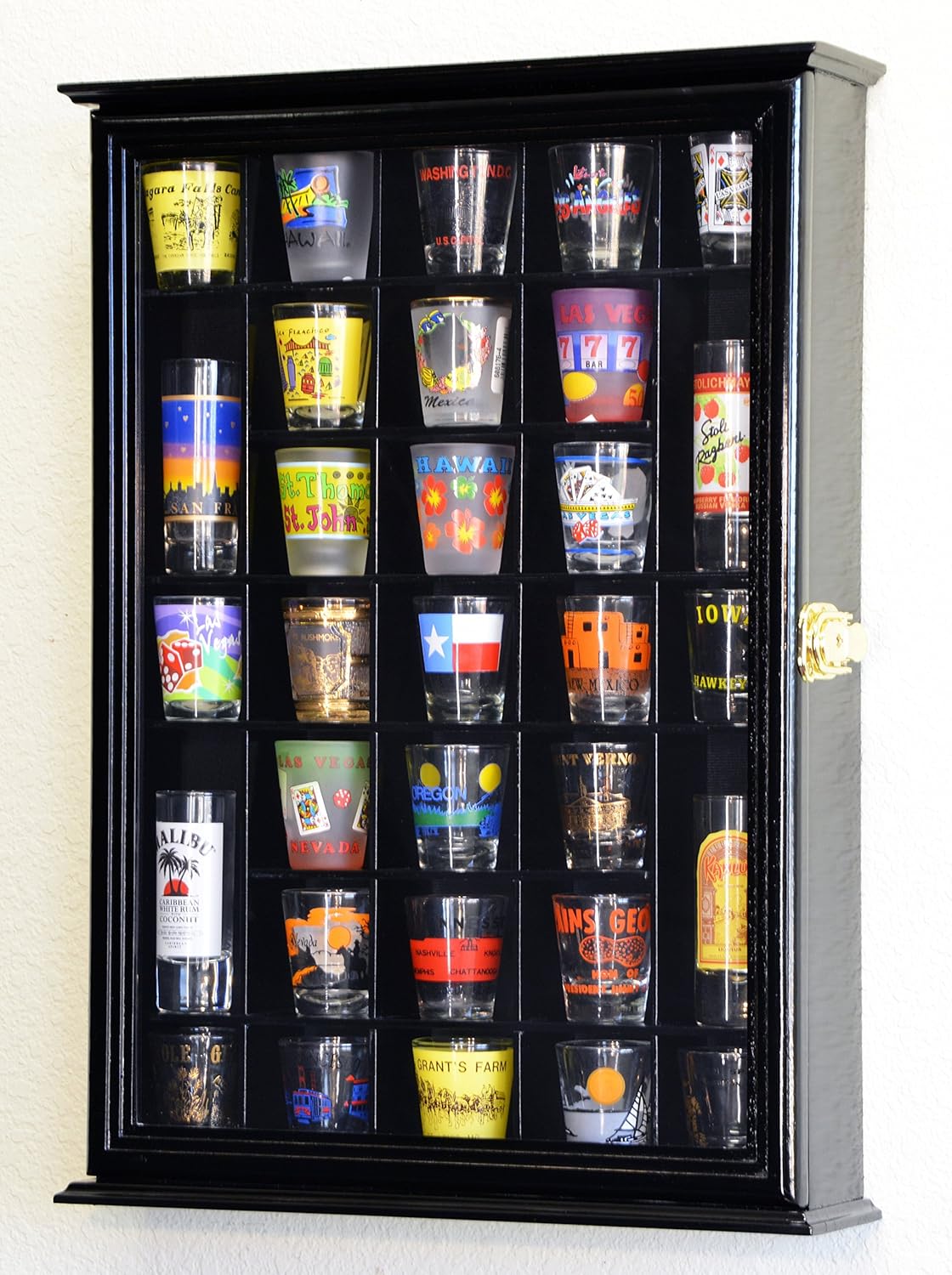 Shot Glass Display Case Wall Rack L44669