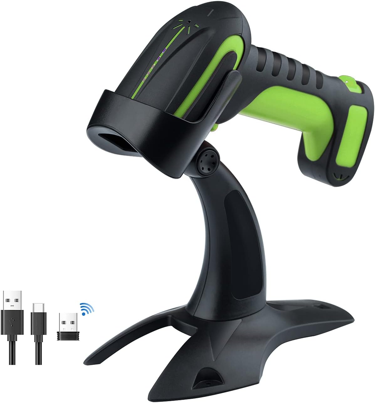 Industrial Wireless Barcode Scanner 2D QR 1D Orange D51153