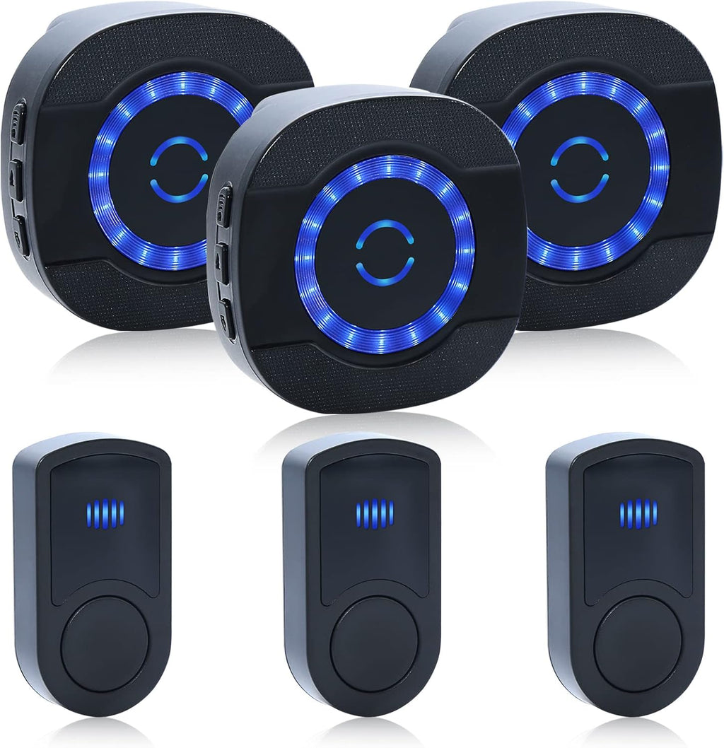 Wireless Caregiver Pager with 3 Plug in Receiver 3 Transmitter M510630