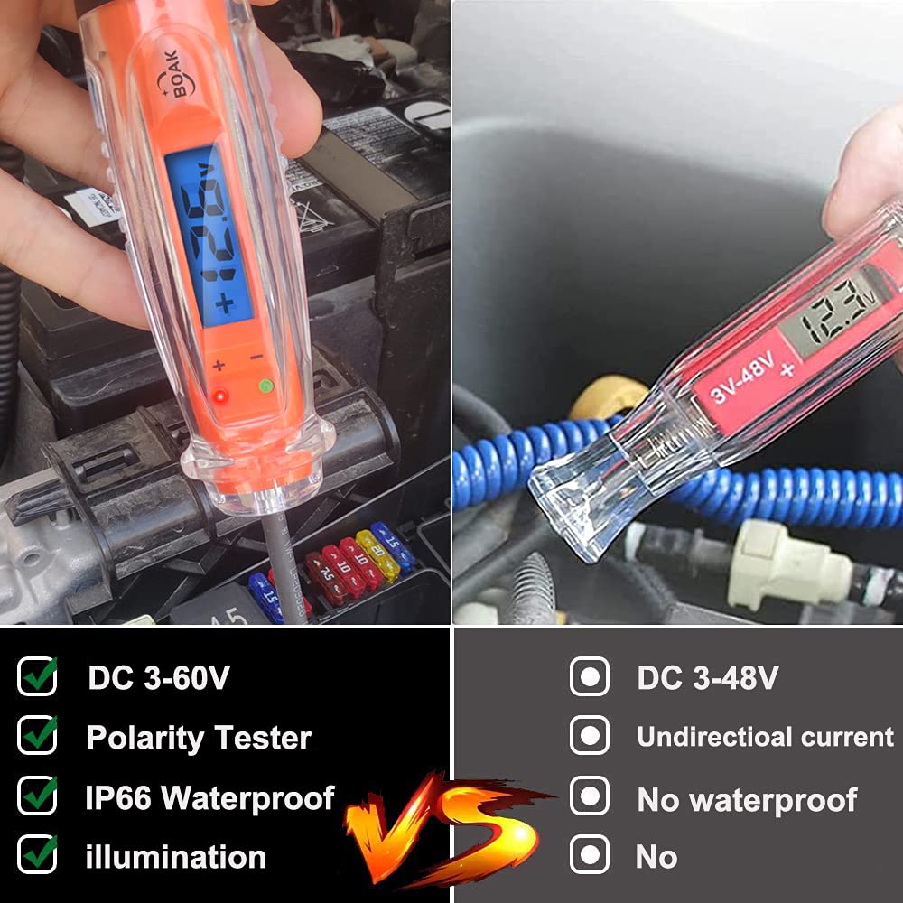 3-60V DC Test Light with Voltage Display I241775