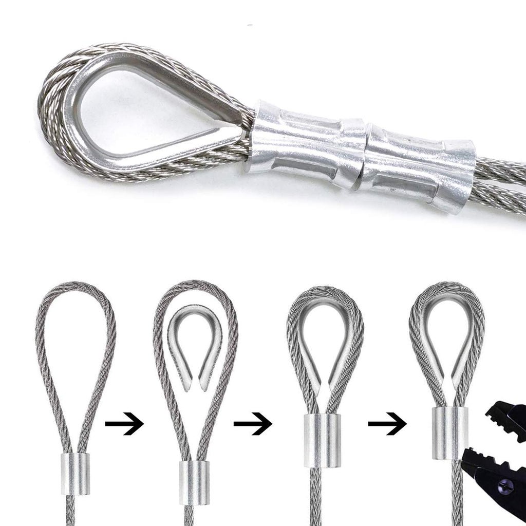 1/8 Cable Railing Kit with 400ft Stainless Steel Cable and M5 Turnbuckle C3056