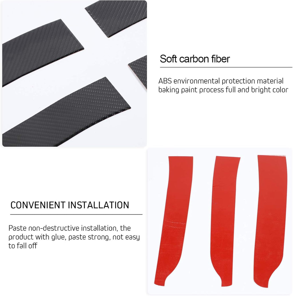 ABS Carbon Fiber Interior Door Handle Trim Cover 4 pcs R874773