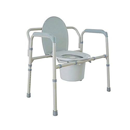 Heavy Duty Bariatric Folding Commode Chair J86416
