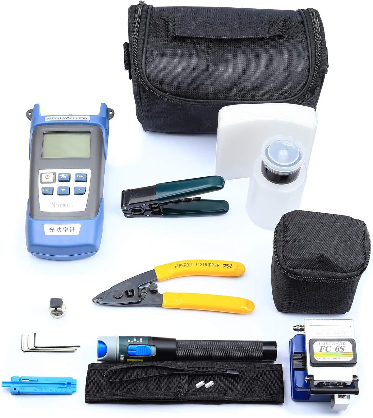 Fiber Optic Tool Kit with Power Meter and Visual Fault Locator Z60761
