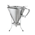 Stainless Steel Confectionery Funnel with Stand and 3 Nozzles Pack of 2 Y34174