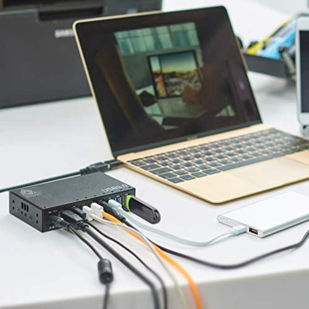 7 Port USB 3.0 Powered Hub with 12V 3A Power Adapter (Black) S31444