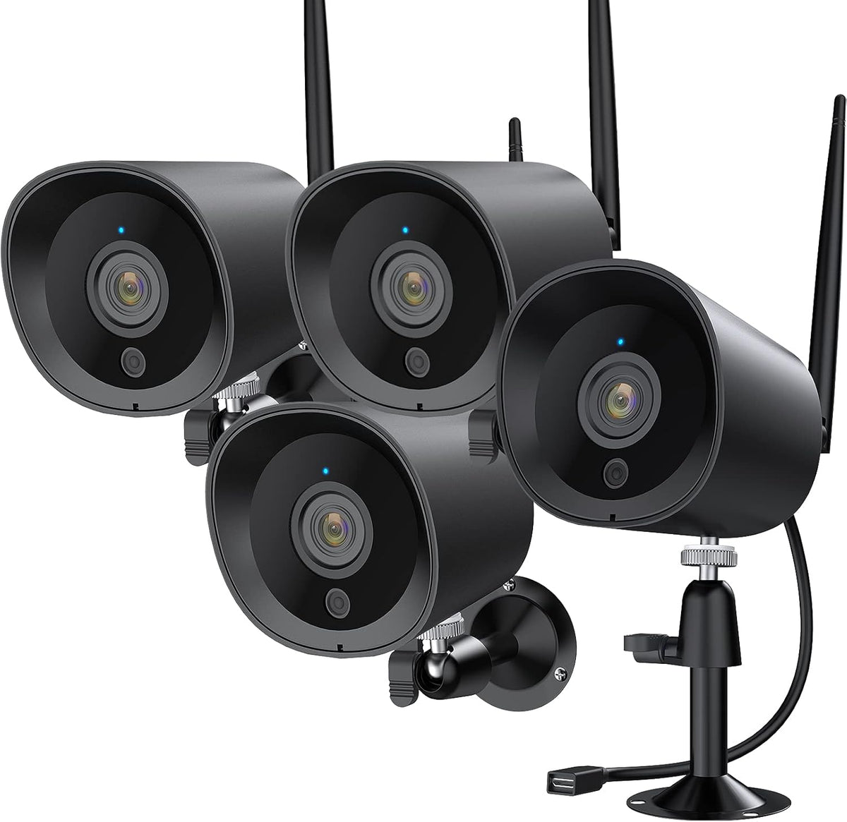 2Pack 1080P Full HD WiFi IP Camera with Night Vision L7828