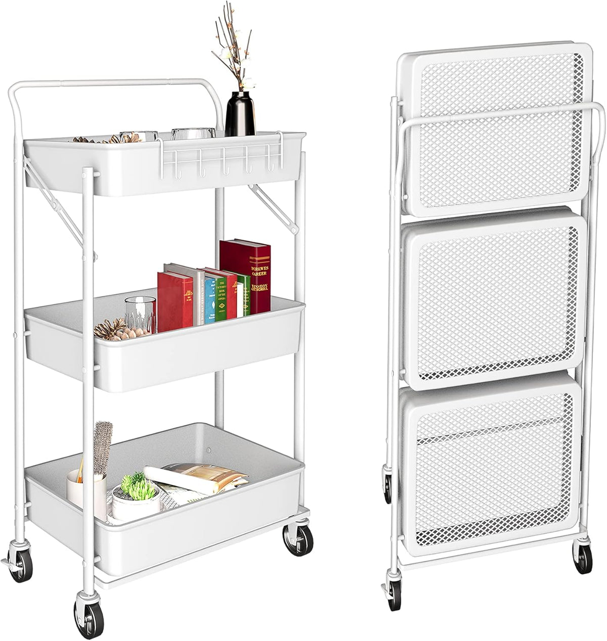3 Tier Rolling Cart with Wheels G654173