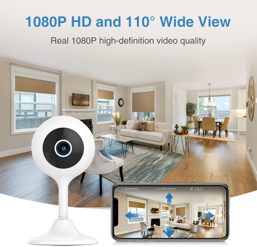 1080P HD WiFi Camera with Night Vision, Motion Detection, Two-Way Audio, 4-Pack E4952