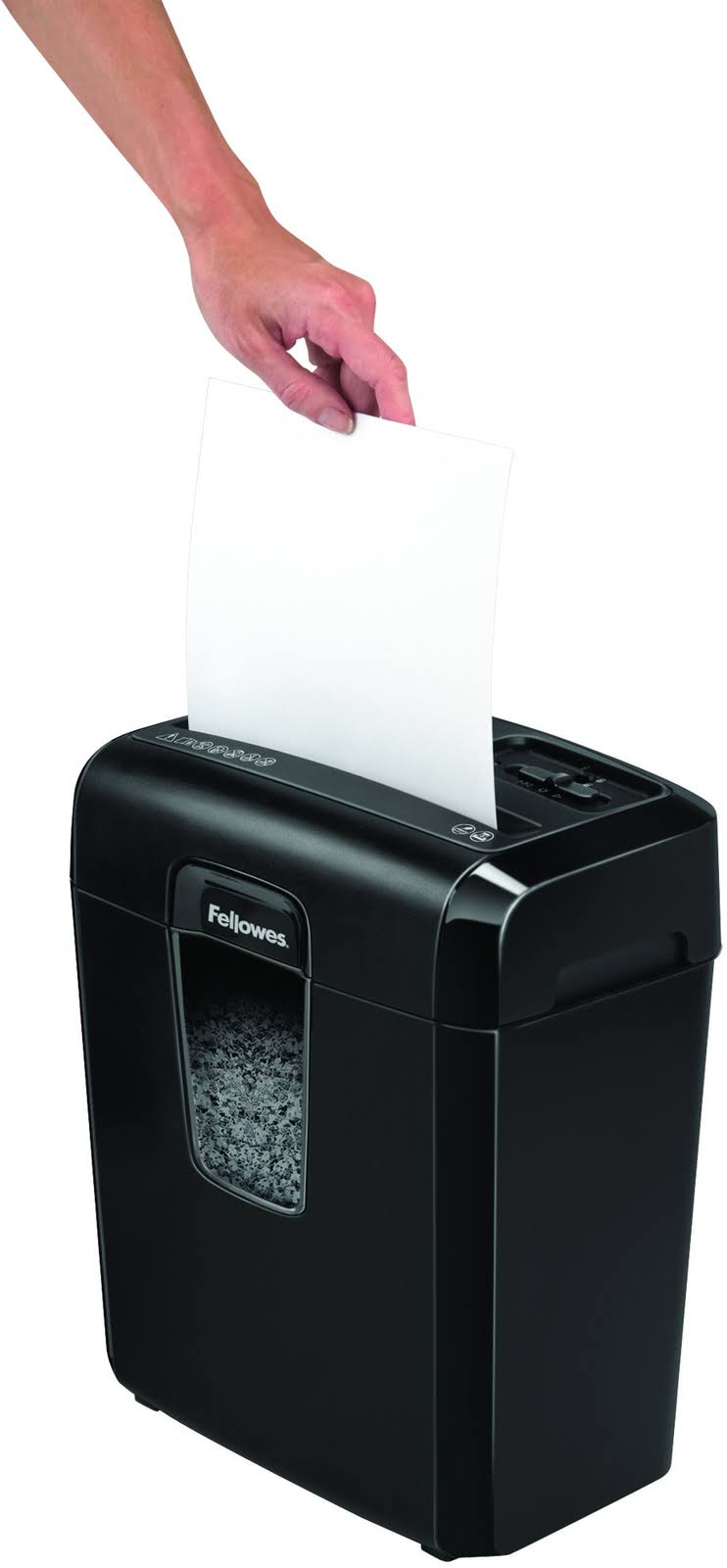 MicroCut Shredder with Wastebasket, 8 Sheet Capacity - Black J374