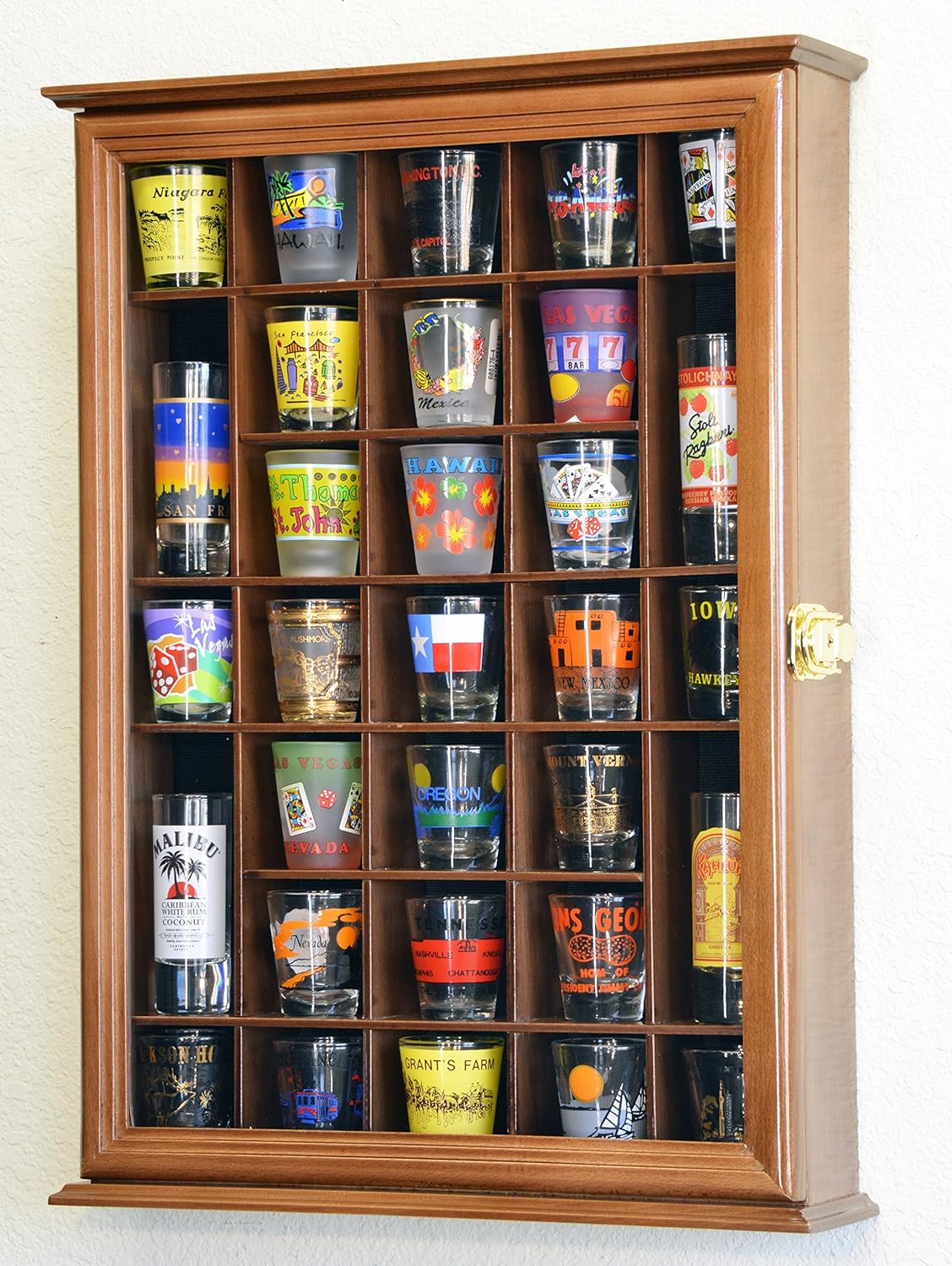 Shot Glass Display Case Wall Rack L44669