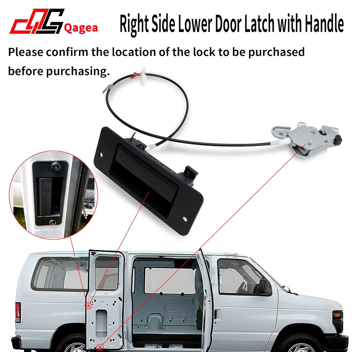 Rear Exterior Cargo Door Handle & License Plate Housing Frame Bracket V74087