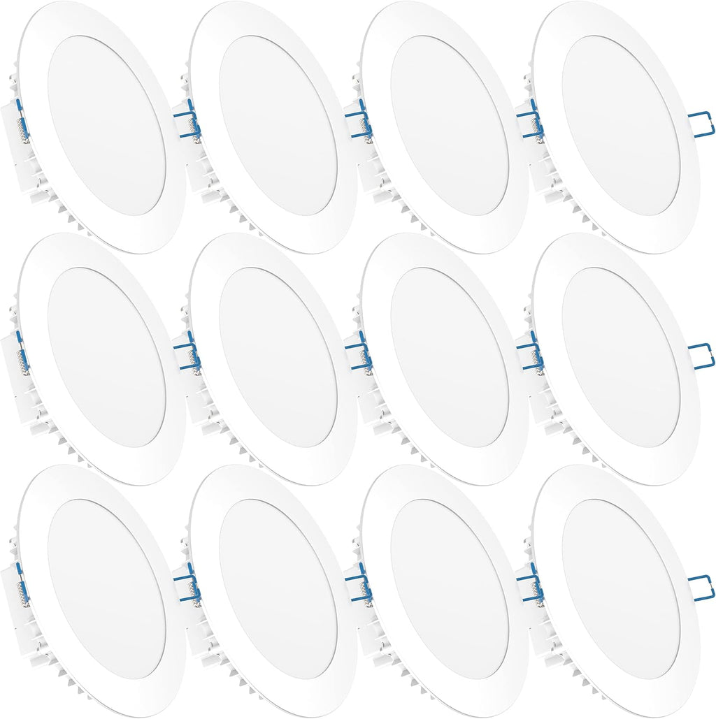12 Pack 4 Inch Ultra Thin LED Recessed Lighting, 5000K Daylight, Dimmable C51573