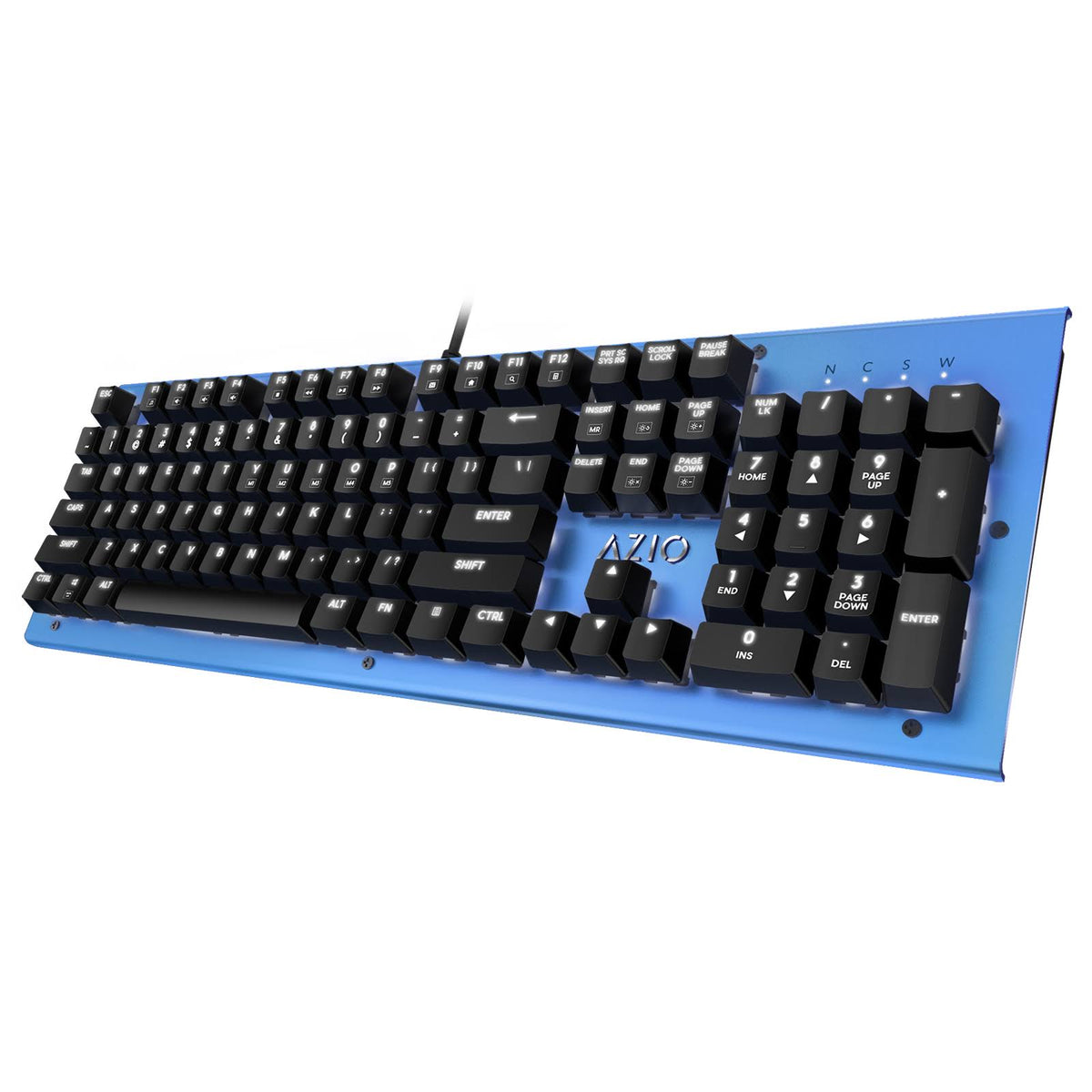 Blue USB Backlit Mechanical Keyboard M157