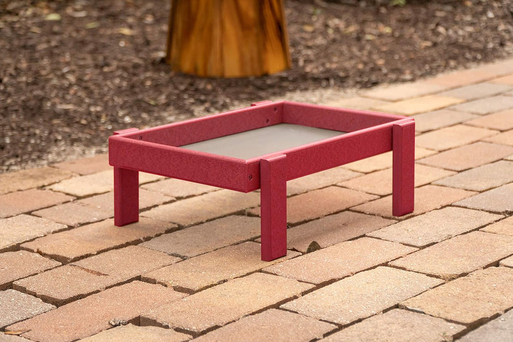 Plastic Platform Ground Bird Feeder Tray Turf Green C5265