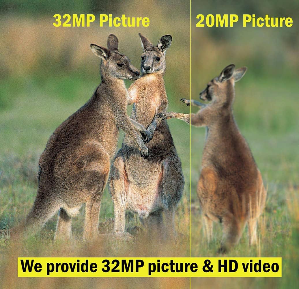 32MP 1296P WiFi Trail Camera with Night Vision Motion Activated Waterproof IP66 W660685