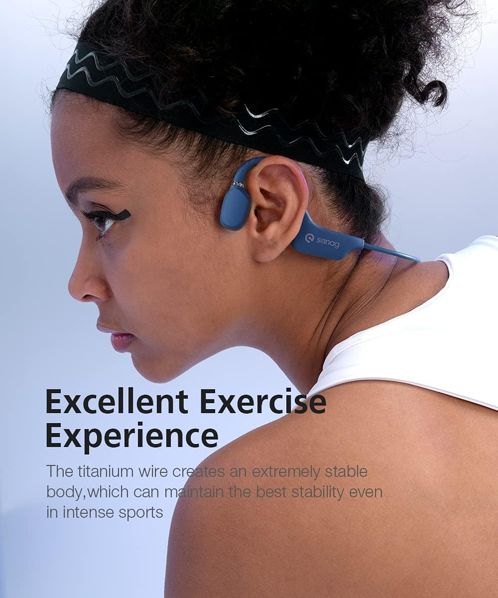 Open-Ear Wireless Air Conduction Headphones Bluetooth 5.0 with Mic M423