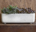 White Fiber Cement Cachepot J49100