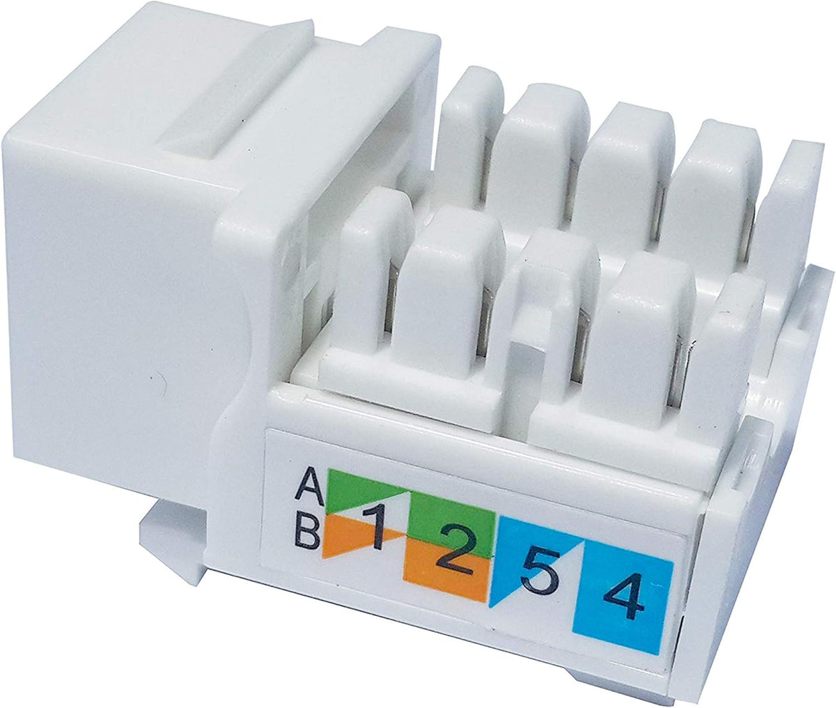 100-Pack Cat6 Keystone Jack Ethernet Wall Jack C99244