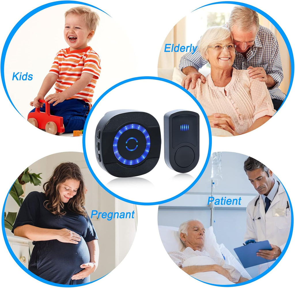 Wireless Caregiver Pager with 3 Plug in Receiver 3 Transmitter M510630