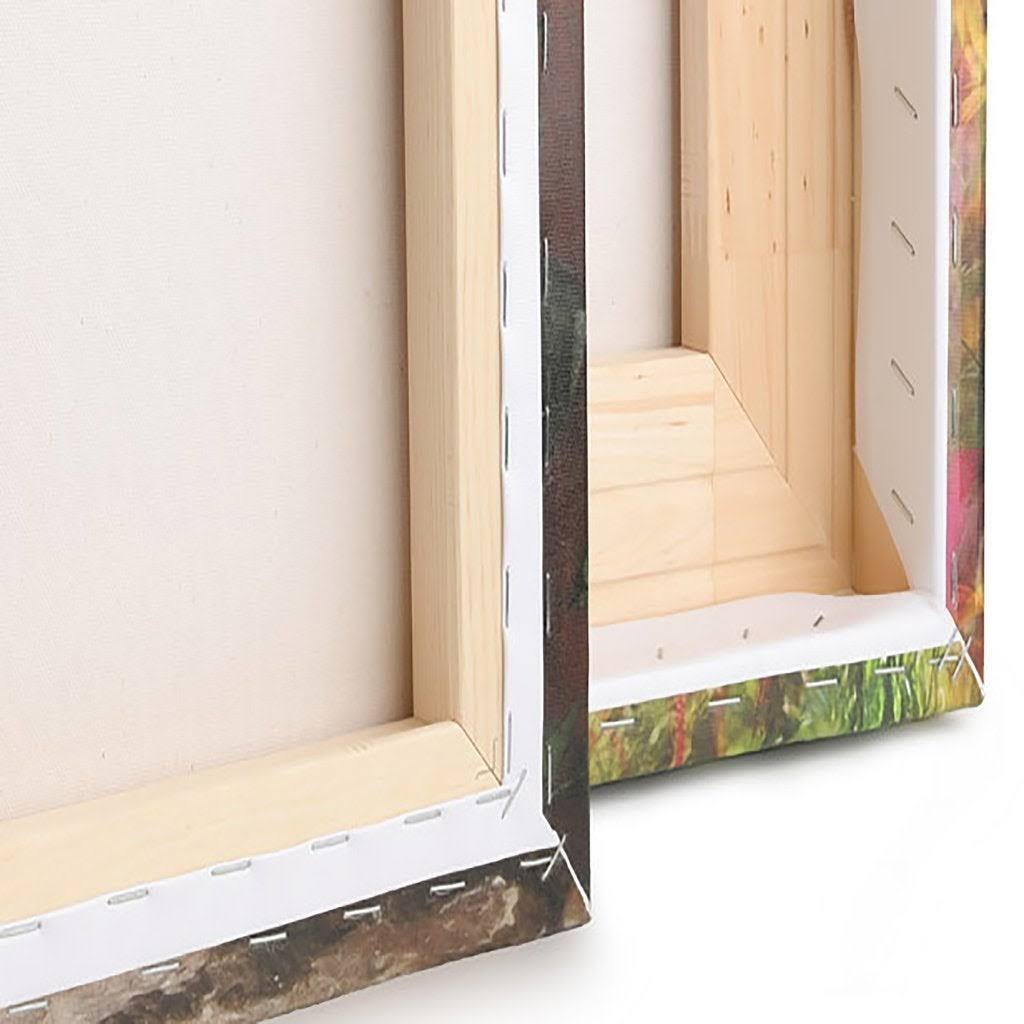 Purple White Abstract Canvas Artwork R4638