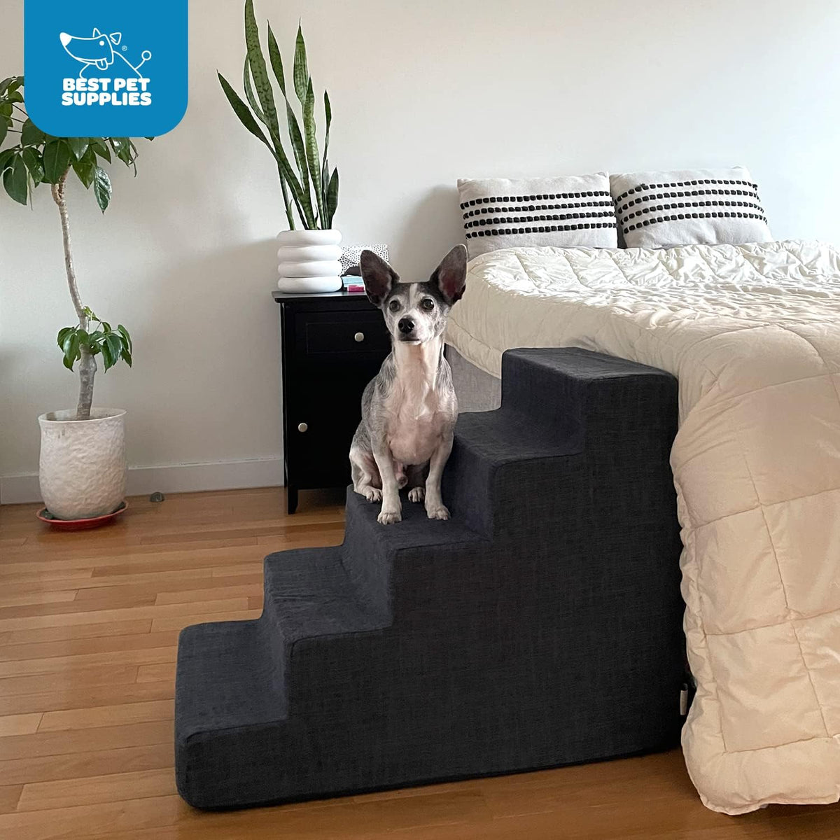 CertiPUR-US Certified Foam 5-Step Pet Steps and Stairs X9830