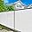 3' x 10' White Fence Privacy Screen with Grommets Y10175