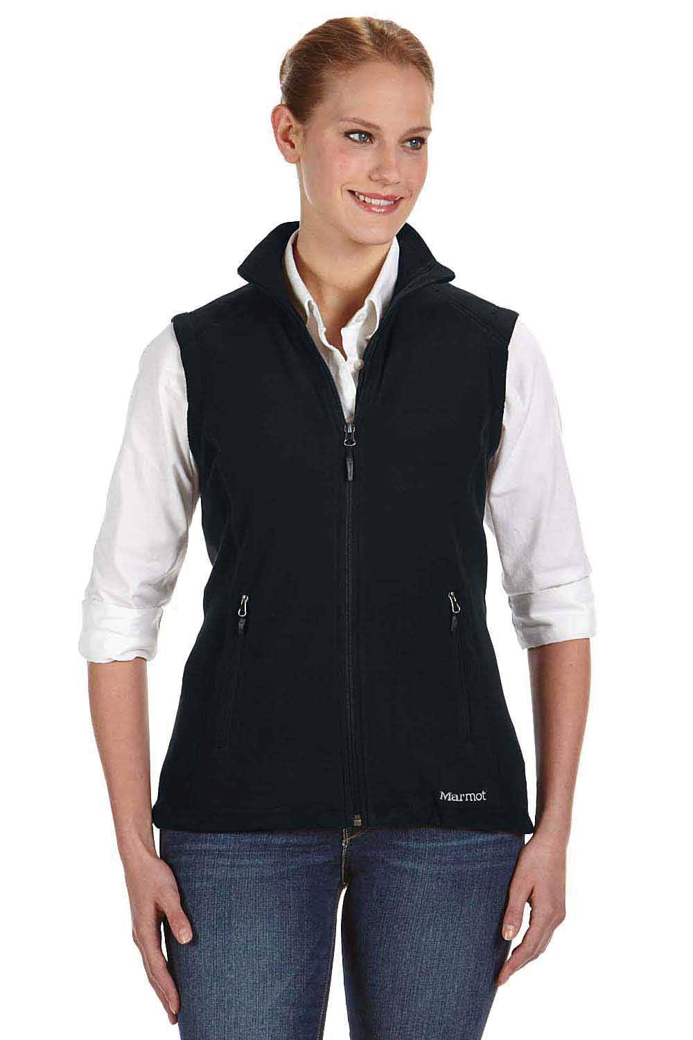 Ladies Black Vest N524