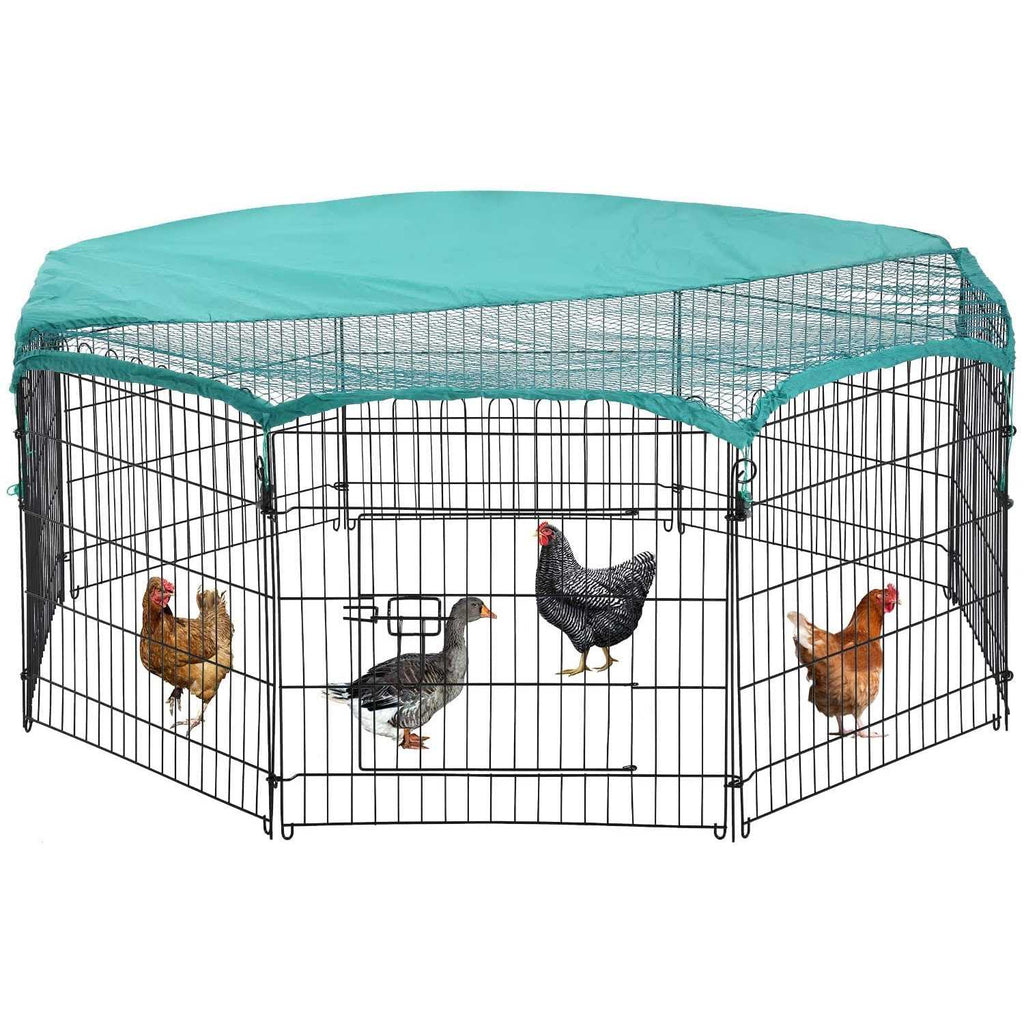Large Metal Chicken Coop with Cover K522