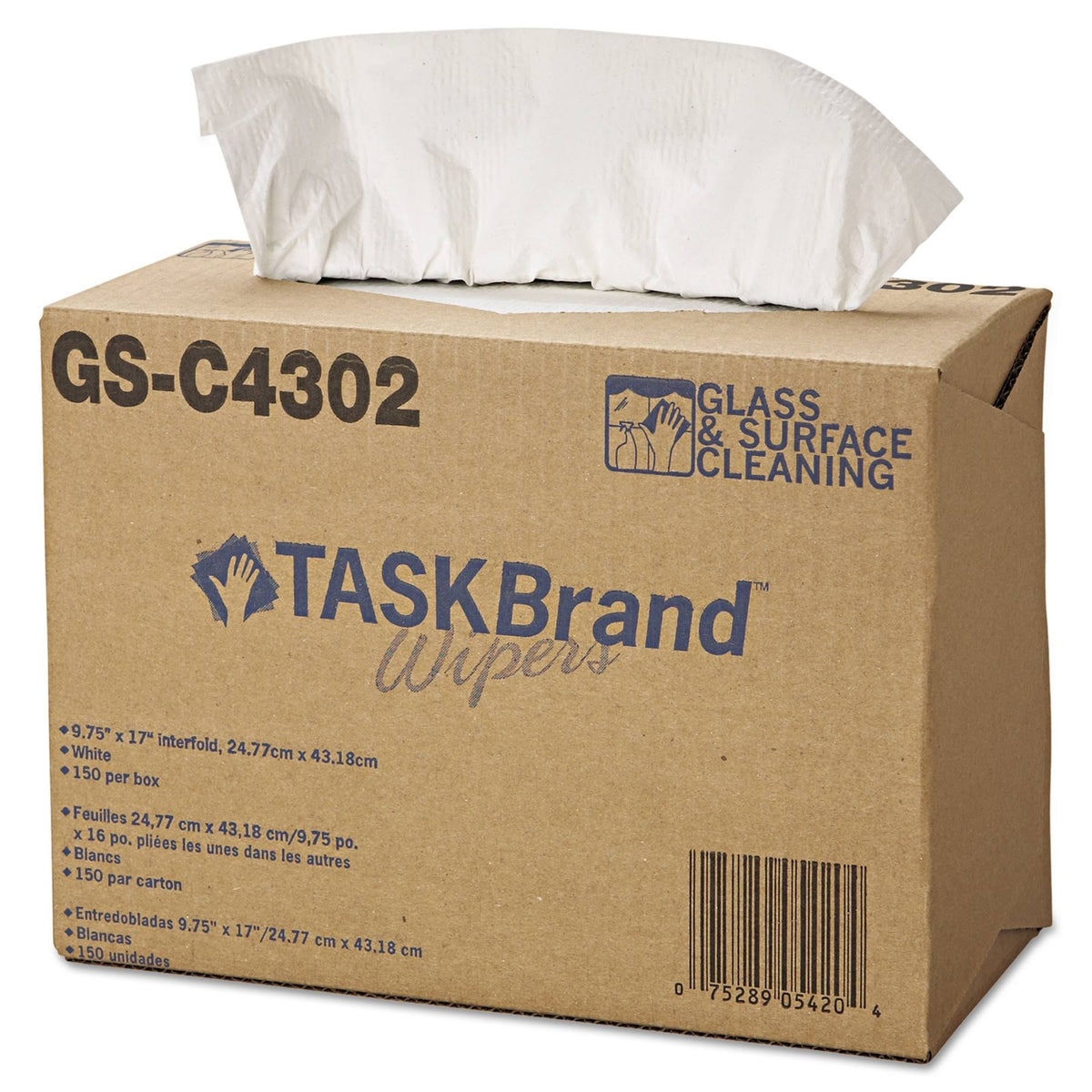 Glass & Surface Wipers 4ply White M294535