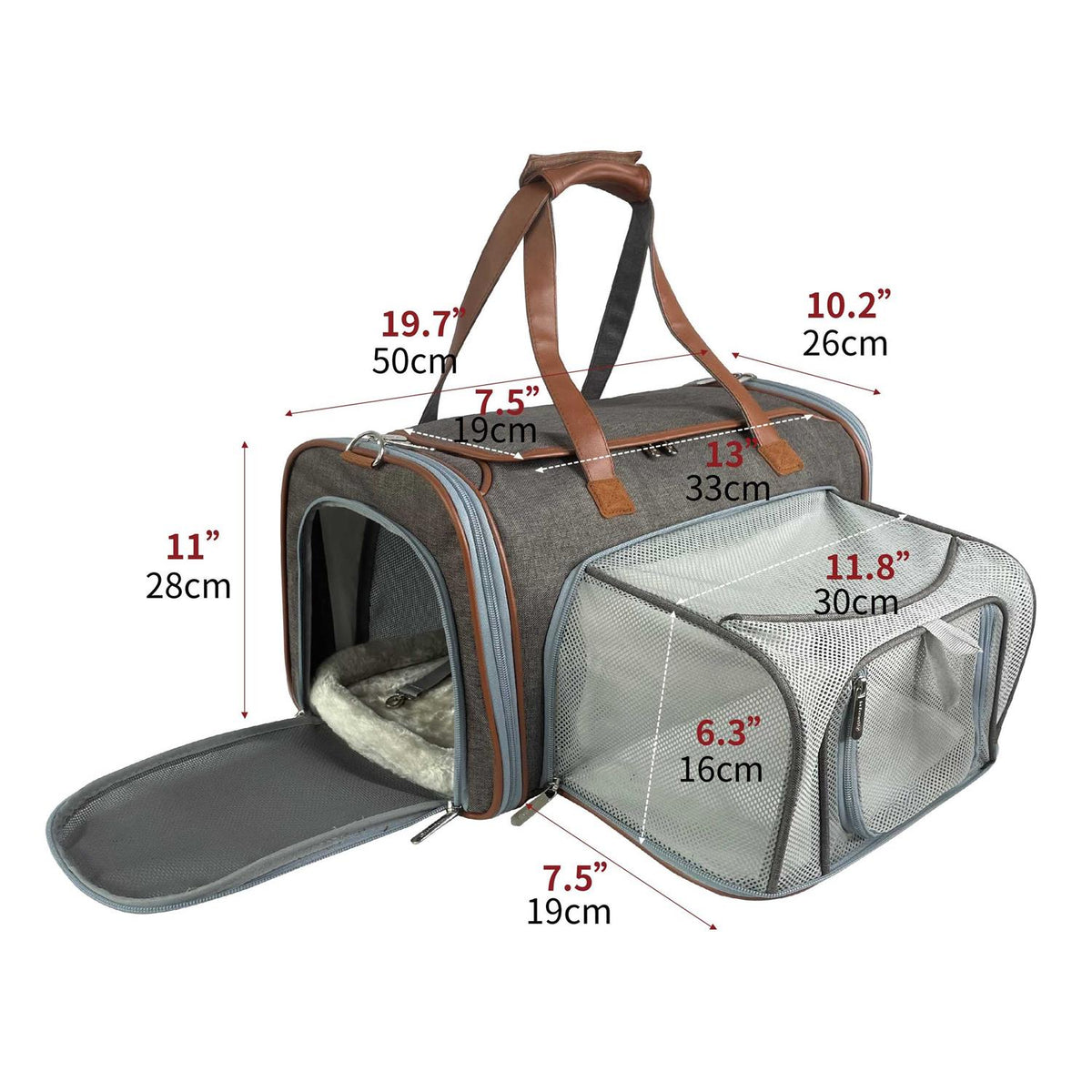 Expandable Airline Approved Pet Carrier X88067