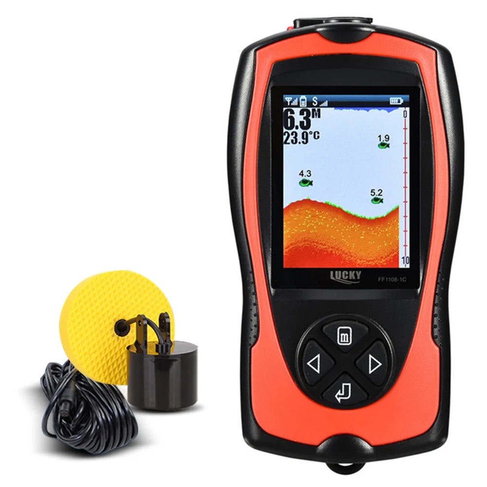 Portable Fish Finder 100M/300FT Depth Fish Alarm Wired Fish Detector Z82714
