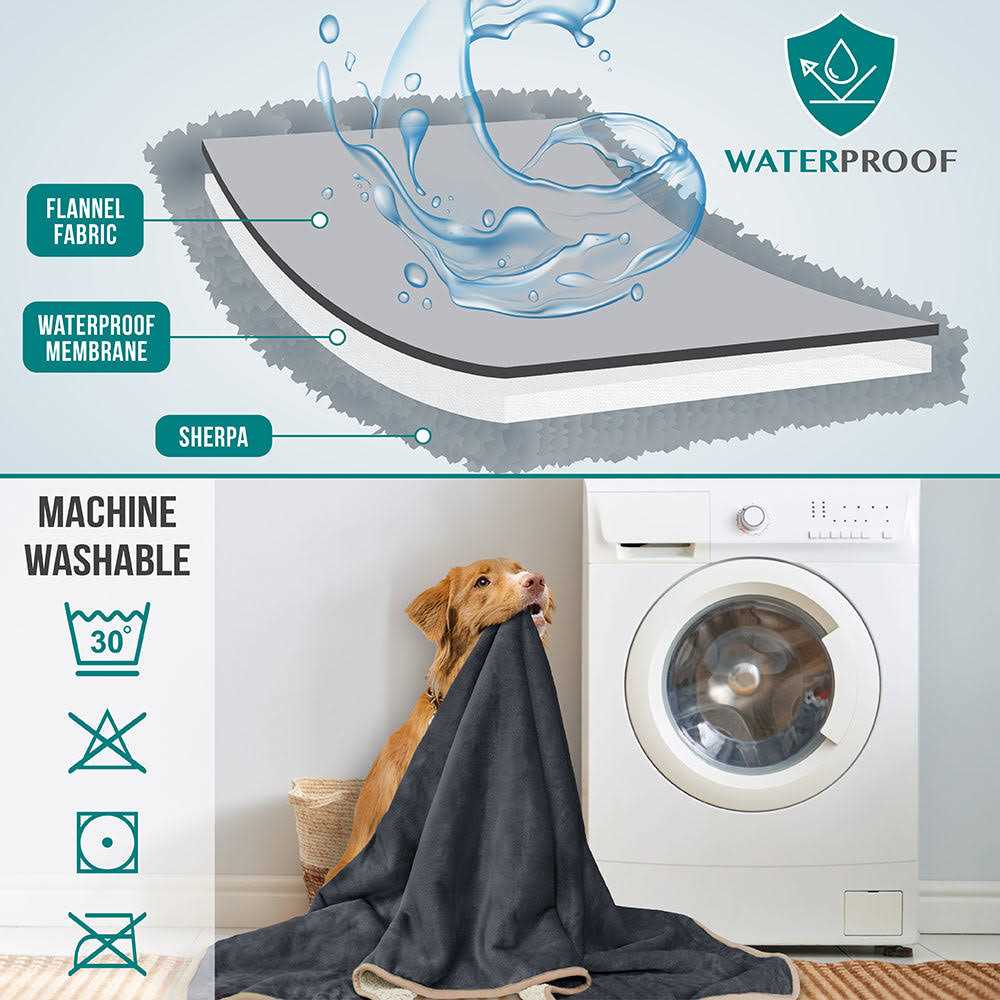 Waterproof Sherpa Fleece Pet Blanket H388