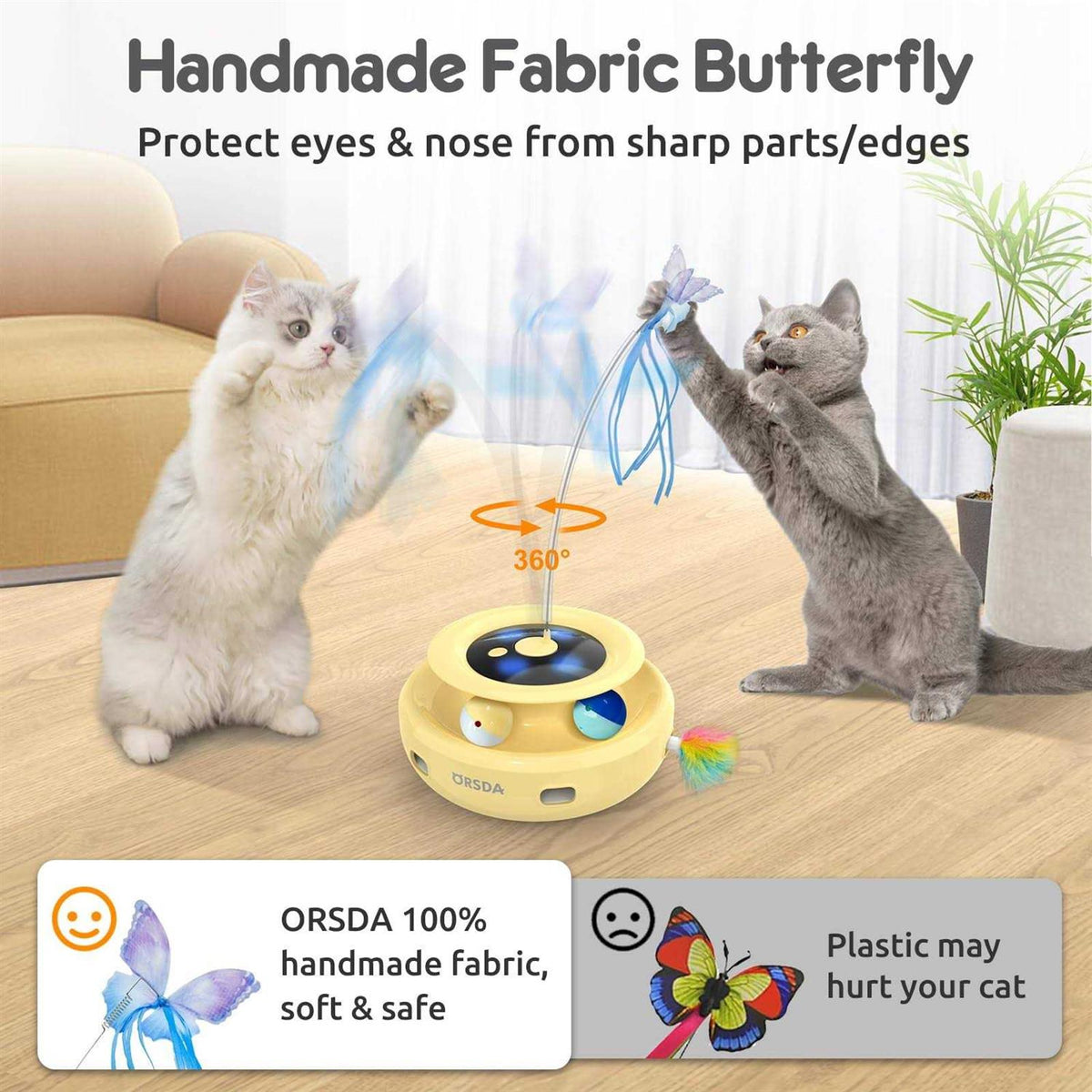 3-in-1 Rechargeable Interactive Cat Toys P271