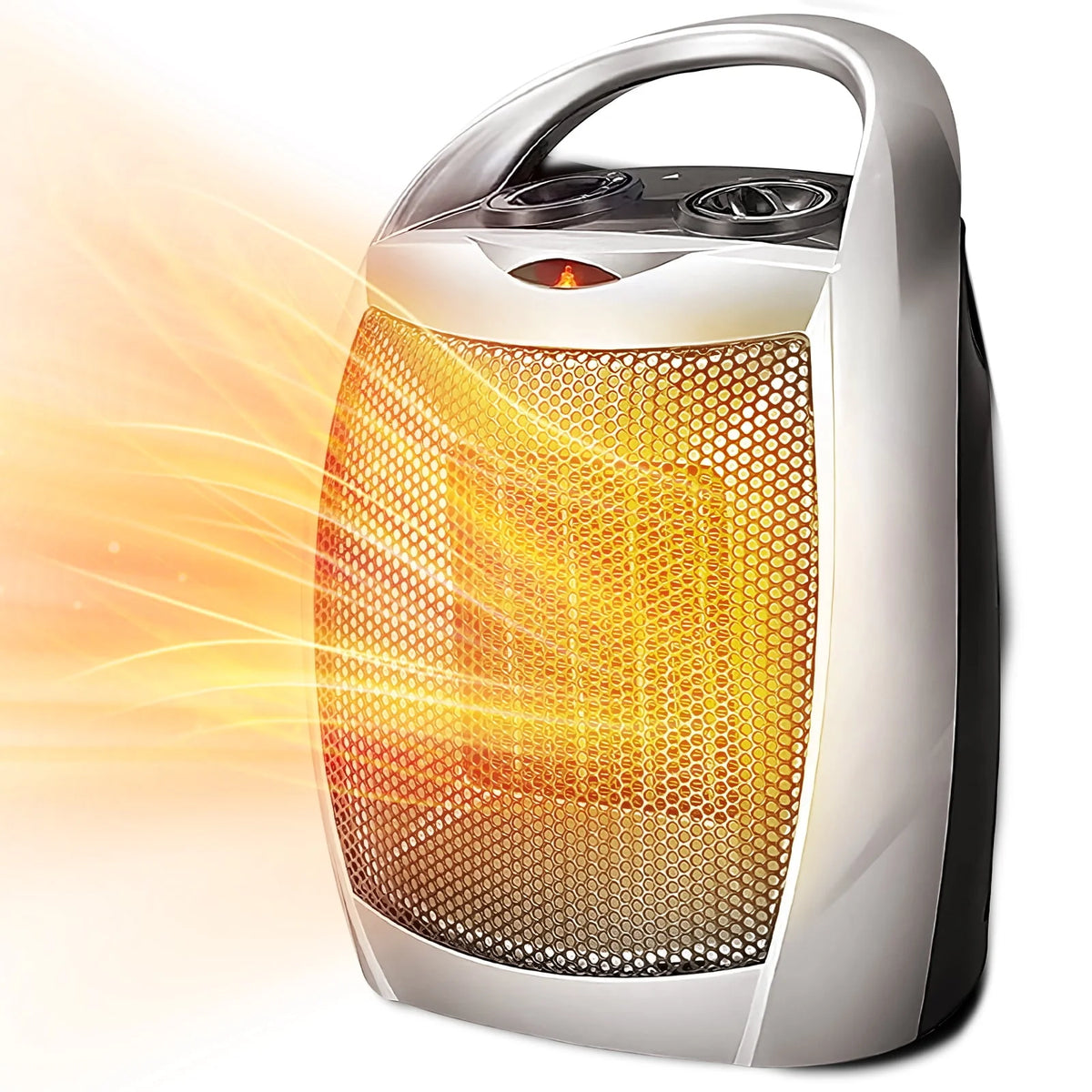 950W/1500W Ceramic Portable Space Heater with Thermostat Z566614
