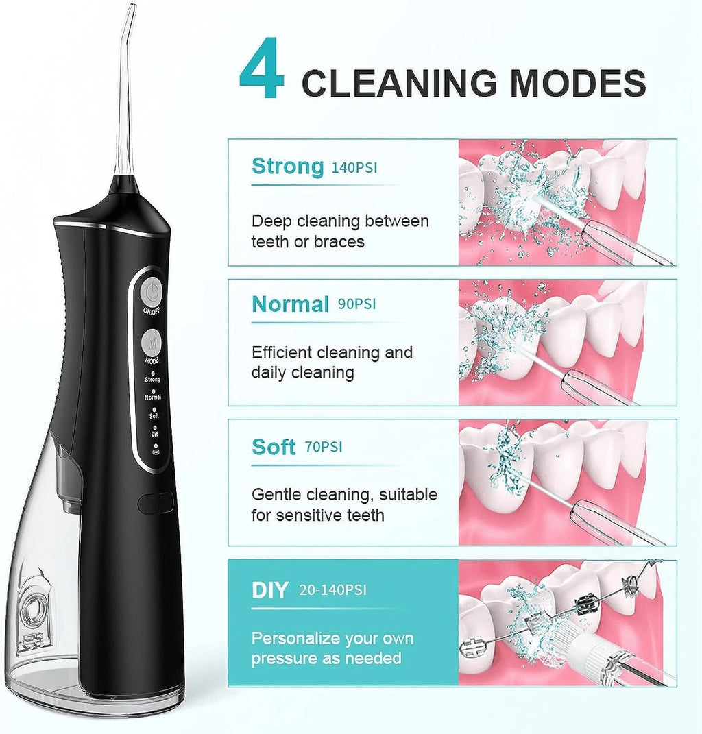Cordless Water Flosser 4 Modes 300ml IPX7 C908311