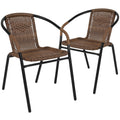 Medium Brown Rattan Stack Chair W713382
