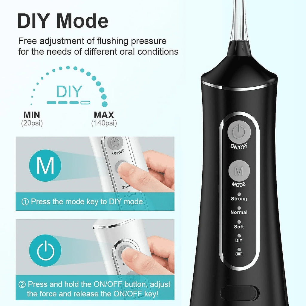 Cordless Water Flosser 4 Modes 300ml IPX7 C908311