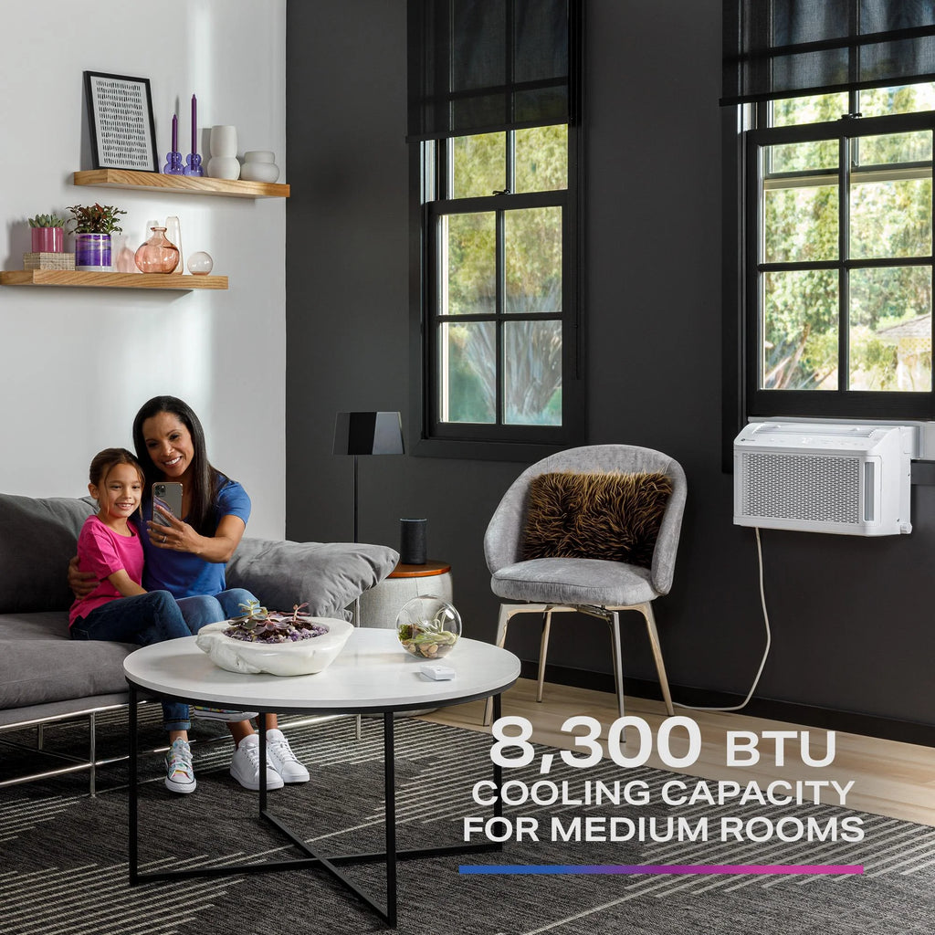 8,000 BTU Smart Window-Mounted Air Conditioner with Wi-Fi W55603