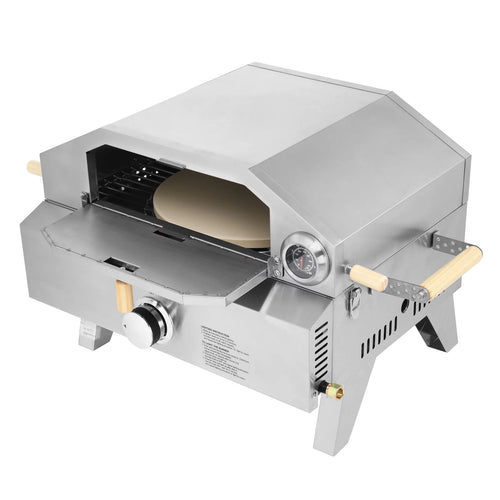 12 Inch 2-in-1 Gas Pizza Oven & Propane Grill Y389
