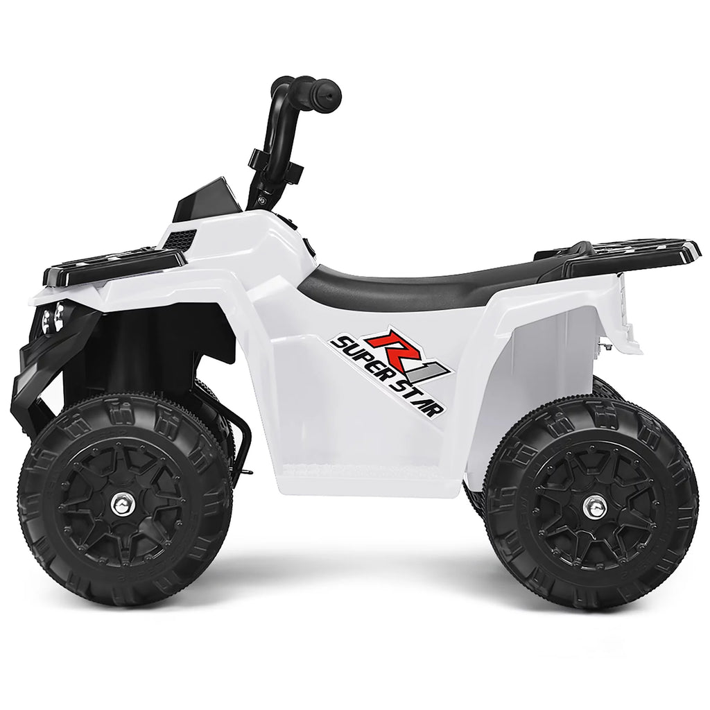 Kids Ride On ATV Quad 4 Wheeler Electric Toy Car 6V White V74229