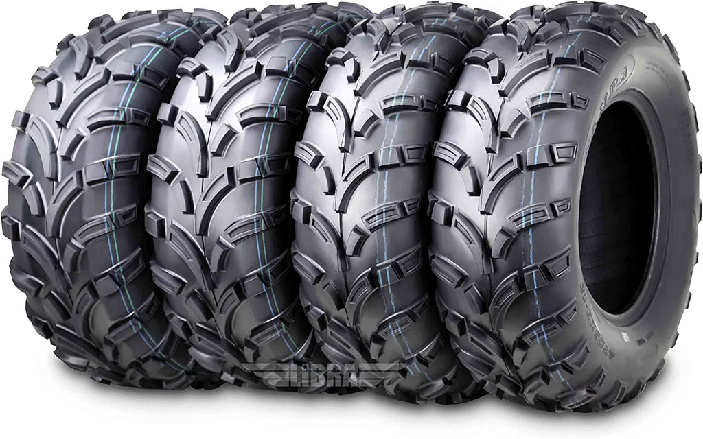 25x8-12 Front & 25x10-12 Rear 6PR Set 4 ATV/UTV Tires N816