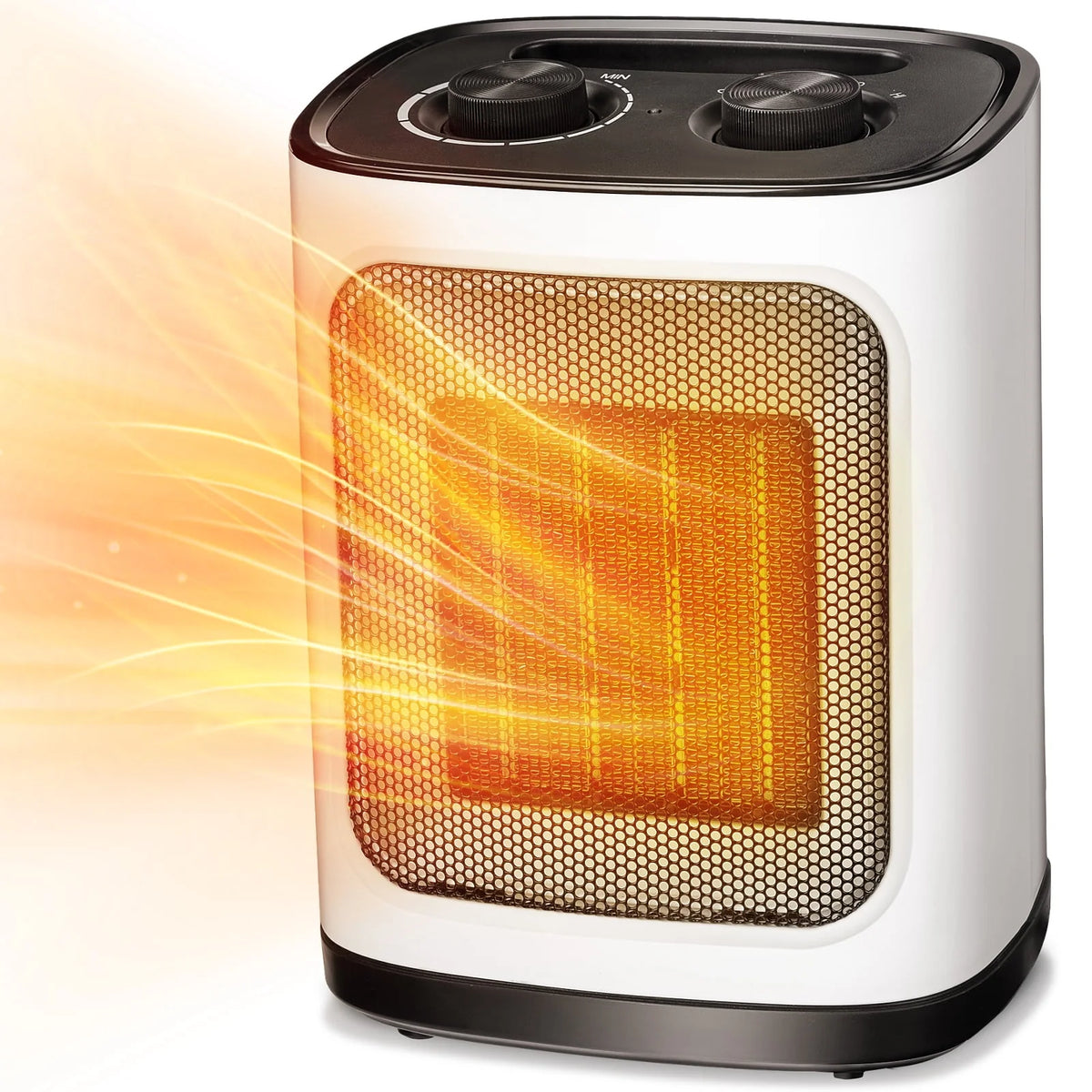 950W/1500W Ceramic Portable Space Heater with Thermostat Z566614