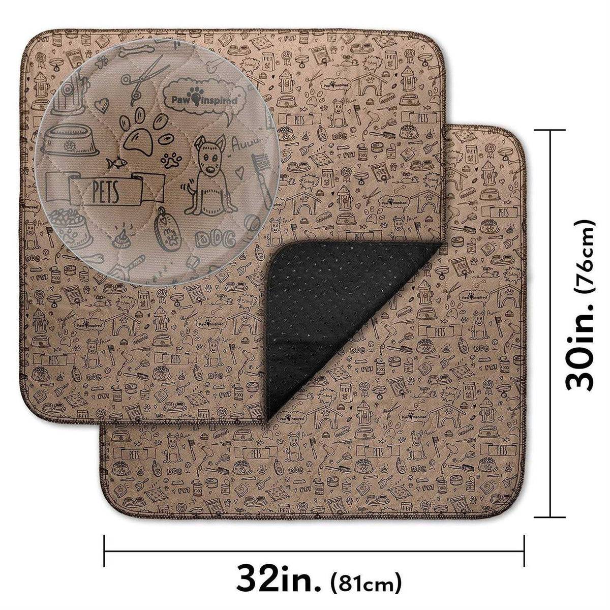 Washable Reusable Pee Pads for Dogs J895