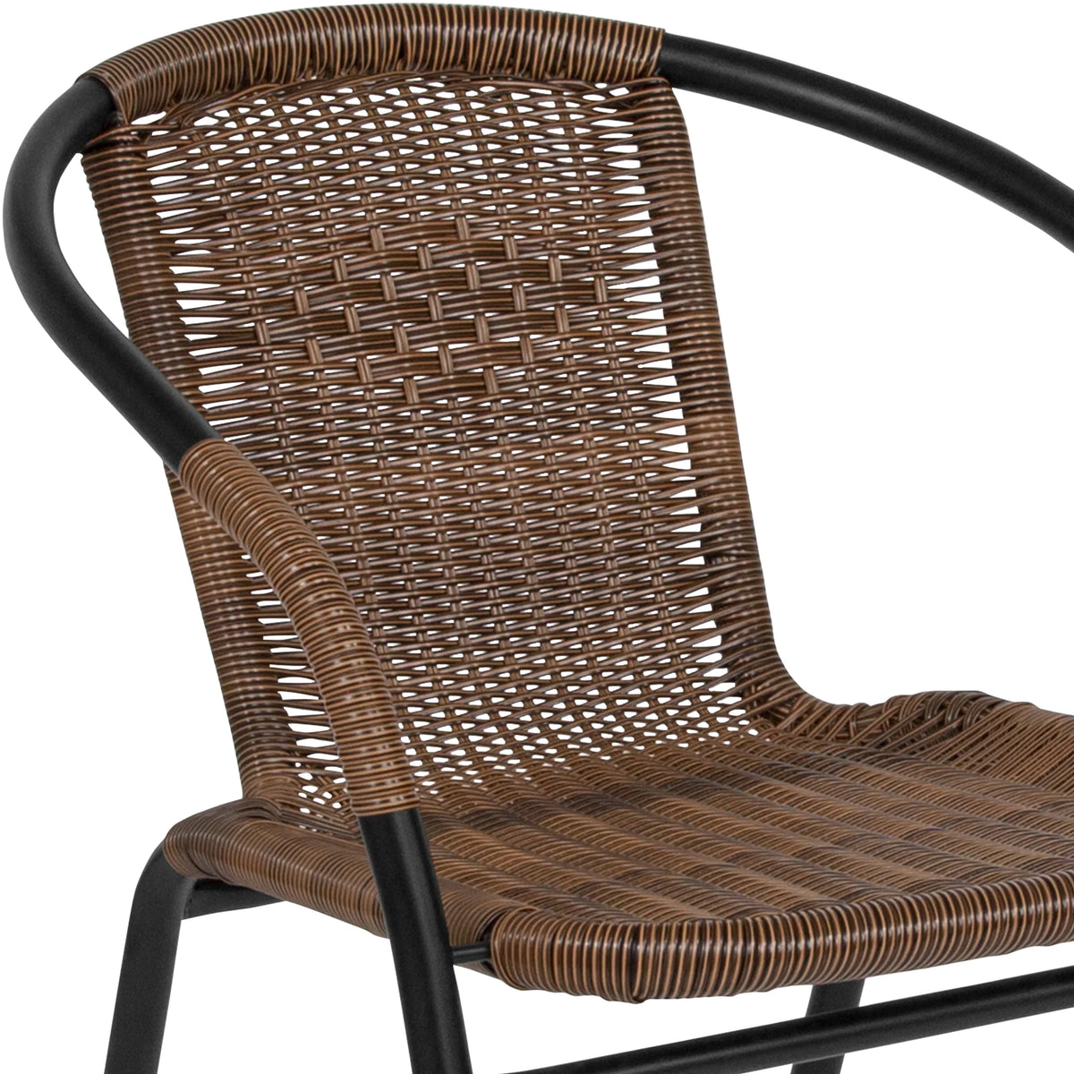 Medium Brown Rattan Stack Chair W713382