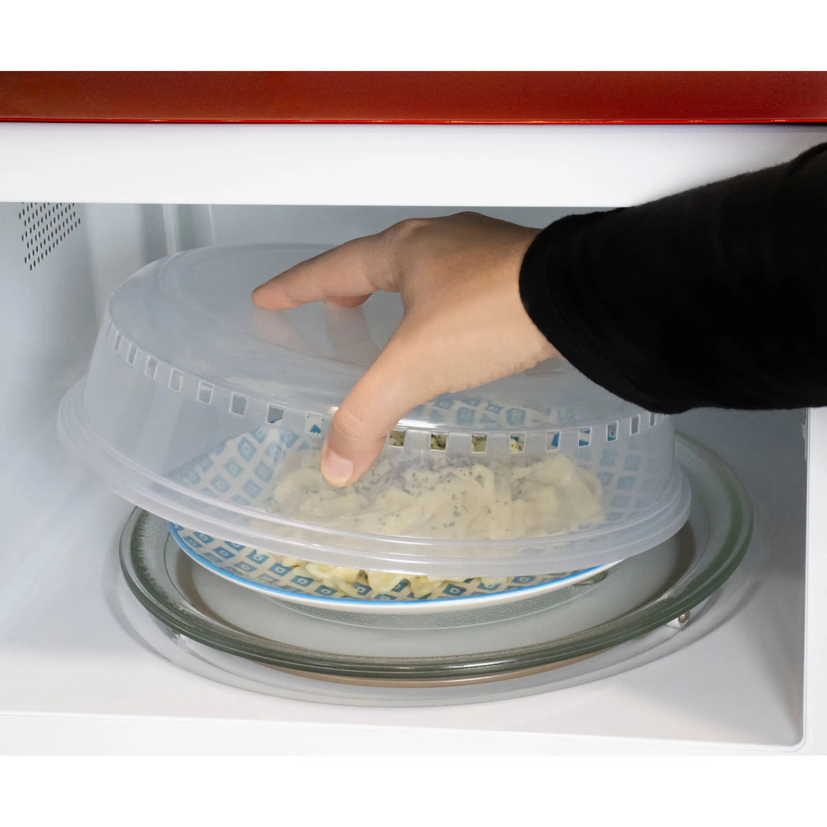 10-Inch Microwave Plate Cover with Handles & Ventilation Q4149