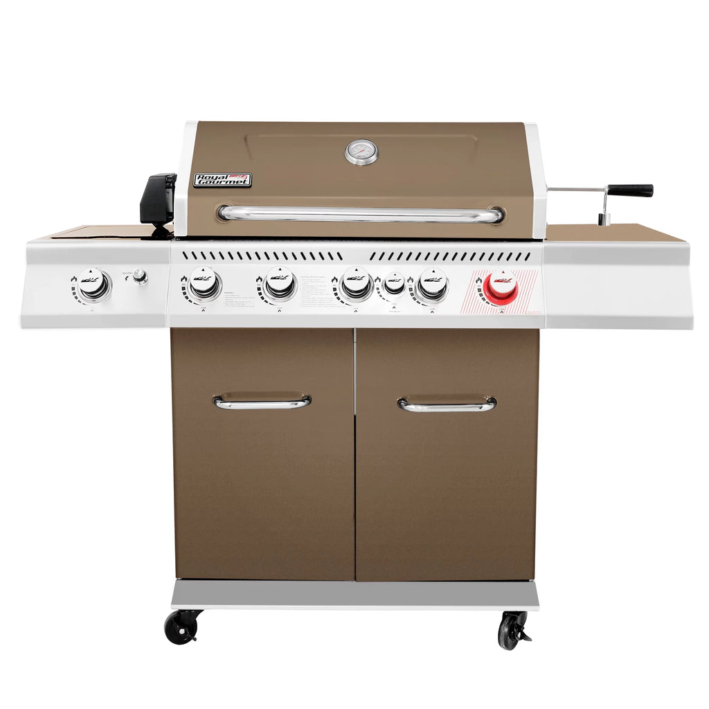 5-Burner Gas Grill with Rotisserie Kit C14639