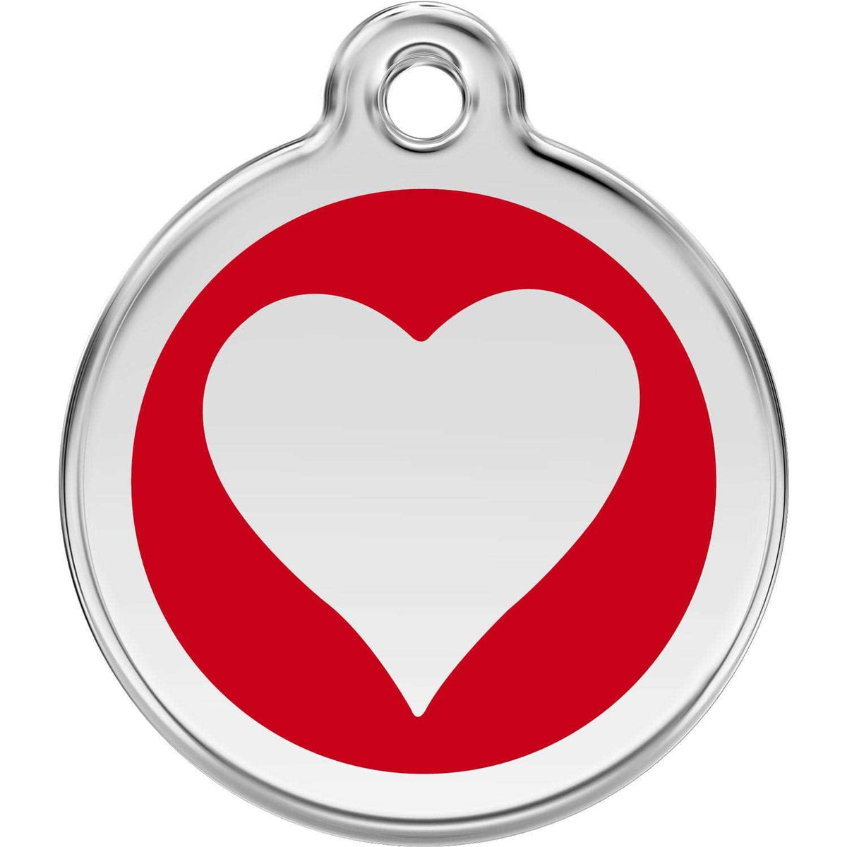 Enamel Pet ID Tag Heart Q86614